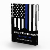 Bloc Photo Police de la ligne bleue mince (Droite)