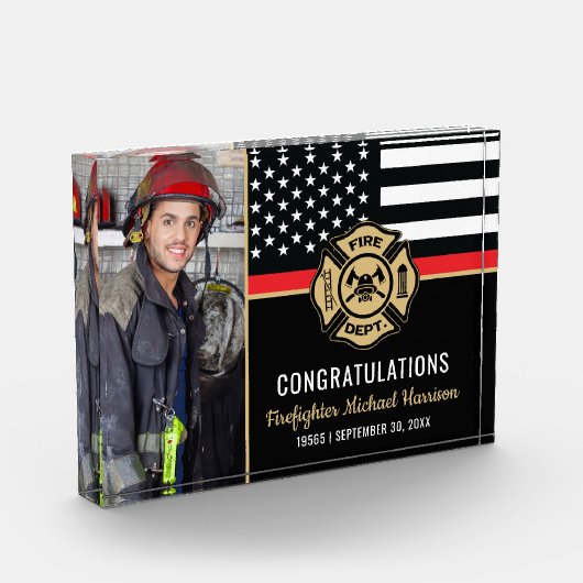 Bloc Photo Pompier Pompier - École de pompiers (Gauche)