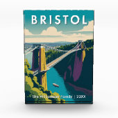 Bloc Photo Pont Clifton Suspension Bristol UK Retro Custom (Devant)