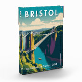 Bloc Photo Pont Clifton Suspension Bristol UK Retro Custom (Gauche)