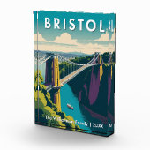 Bloc Photo Pont Clifton Suspension Bristol UK Retro Custom (Droite)