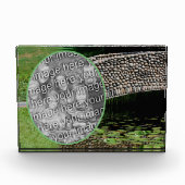 Bloc Photo Pont de pierre Lilypads Nature Ajouter Votre Propr (Devant)