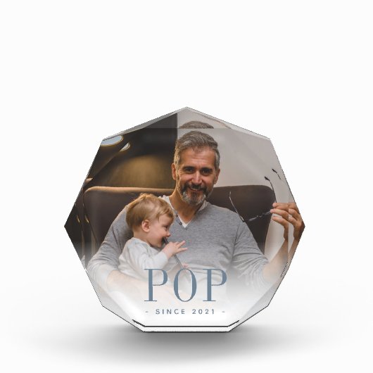 Bloc Photo Pop Grandpa Année Établie (Devant)