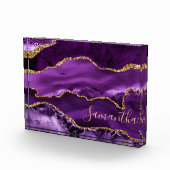 Bloc Photo Porte en marbre de Parties scintillant violet et d (Droite)