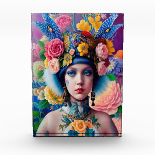 Bloc Photo Portrait de princesse florale