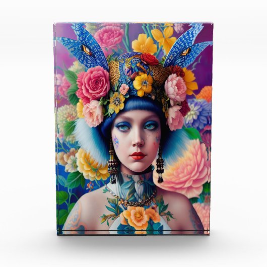 Bloc Photo Portrait de princesse florale (Devant)
