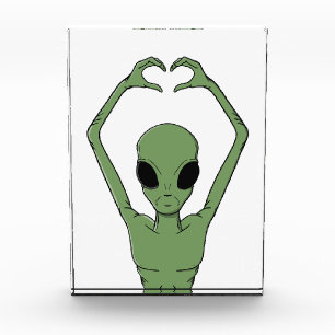 Bloc Photo Pose de cœur extraterrestre