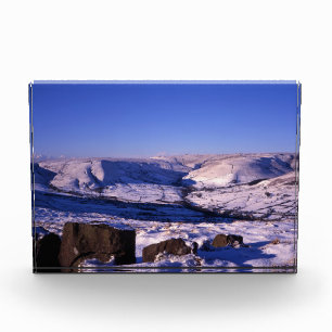 Bloc Photo Poster de la carte de vacances Kinder Scout Edale