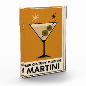 Bloc Photo Poster Style Mid Century Modern Martini (Gauche)