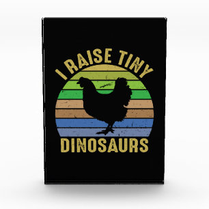 Bloc Photo Poulet D'Art Je Soulève De Minuscules Dinosaures