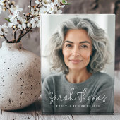 Bloc Photo Pour toujours dans nos coeurs nom mémorial