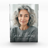 Bloc Photo Pour toujours dans nos coeurs nom mémorial (Devant)