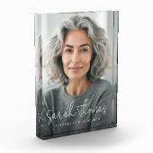 Bloc Photo Pour toujours dans nos coeurs nom mémorial (Gauche)