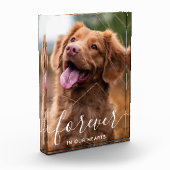 Bloc Photo Pour toujours dans nos coeurs Pet Memorial Dog (Gauche)