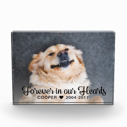 Bloc Photo Pour toujours dans nos coeurs Photo commémorative (Devant)