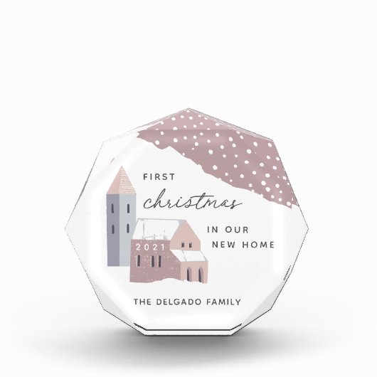 Bloc Photo Premier Noël dans notre nouveau bloc acrylique (Devant)