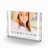 Bloc Photo Première communion simple moderne chic personnalis (Droite)