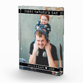 Bloc Photo Première Fête des pères moderne Nouveau papa Bébé (Droite)
