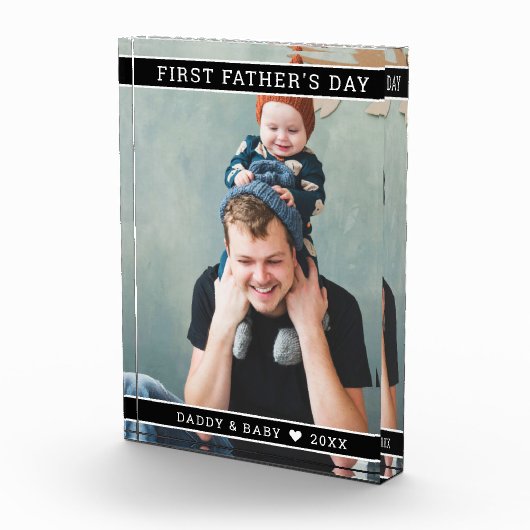 Bloc Photo Première Fête des pères moderne Nouveau papa Bébé (Droite)