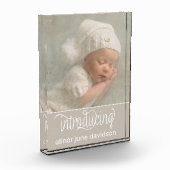 Bloc Photo Présentation du Faire-part de naissance photo pour (Gauche)