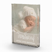 Bloc Photo Présentation du Faire-part de naissance photo pour (Droite)