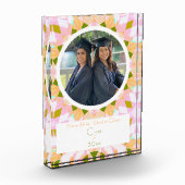 Bloc Photo Pretty Rose Green Graduation Photo Keepsaké Cadeau (Gauche)