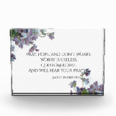 Bloc Photo Priez, Espoir et ne vous inquiétez pas Saint Padre (Devant)