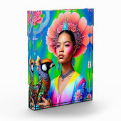 Bloc Photo princesse florale avec oiseau (Gauche)