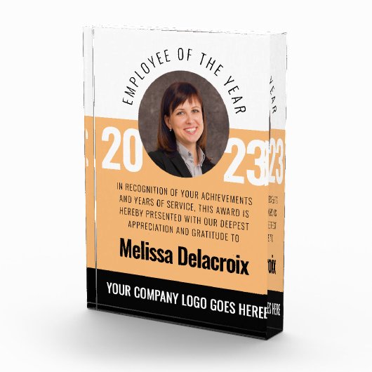 Bloc Photo Prix de l'employé noir de l'année de la Pêche blan (Droite)