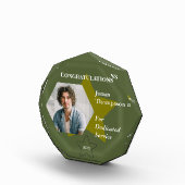 Bloc Photo Prix du service militaire vert avec Gold Star (Droite)