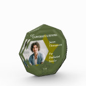 Bloc Photo Prix du service militaire vert avec Gold Star (Gauche)