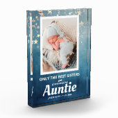 Bloc Photo Promu à Tante Faire-part de naissance bébé (Gauche)