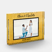 Bloc Photo Proposition de mariage personnalisé fiançailles (Gauche)