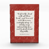 Bloc Photo Proverbes 3:5-6 KJV Bible Verbe Image (Devant)