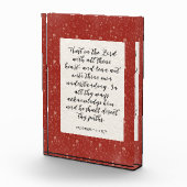 Bloc Photo Proverbes 3:5-6 KJV Bible Verbe Image (Droite)