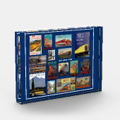 Bloc Photo Publicité ferroviaire vintage (Gauche)