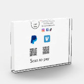 Bloc Photo Q R code PayPal venmo scanner payer ajouter médias (Gauche)