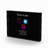 Bloc Photo Q R code venmo scanner pour payer ajouter le logo (Droite)