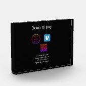Bloc Photo Q R code venmo scanner pour payer ajouter le logo (Gauche)