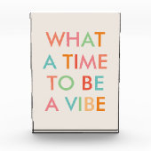 Bloc Photo Quelle heure d'être une citation motivationnelle (Devant)