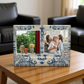 Bloc Photo Quote and Bible Verse Vintage Pattern Photo Block
