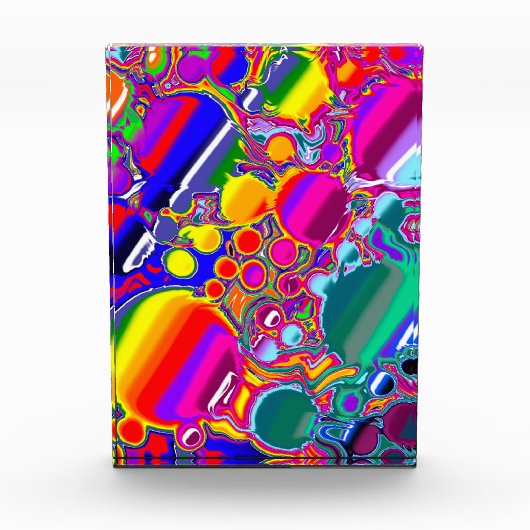 Bloc Photo Rainbow Blast Art Abstrait (Devant)