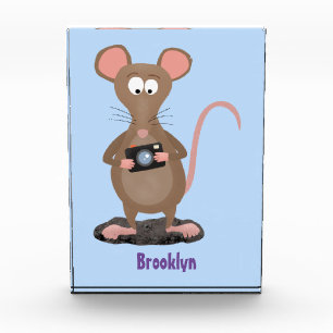 Bloc Photo Rat drôle avec dessin animé de la caméra