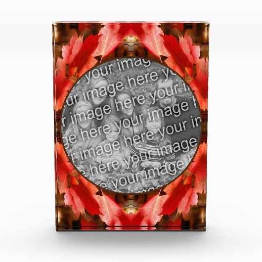 Bloc Photo Red Autumn Leeds Nature Ajouter votre (Devant)