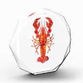 Bloc Photo Red polygonal lobster (Gauche)