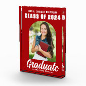 Bloc Photo Red White Graduate Modern Arch Party (Droite)