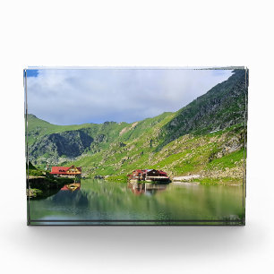 Bloc Photo Reflet du lac Bâlea – Impression alpine des Carpat