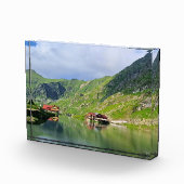 Bloc Photo Reflet du lac Bâlea – Impression alpine des Carpat (Droite)