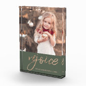 Bloc Photo Rejoice Rustic Christmas Ajouter photo et nom (Droite)