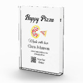 Bloc Photo Restaurant de pizzas café pizzeria scannez le code (Droite)